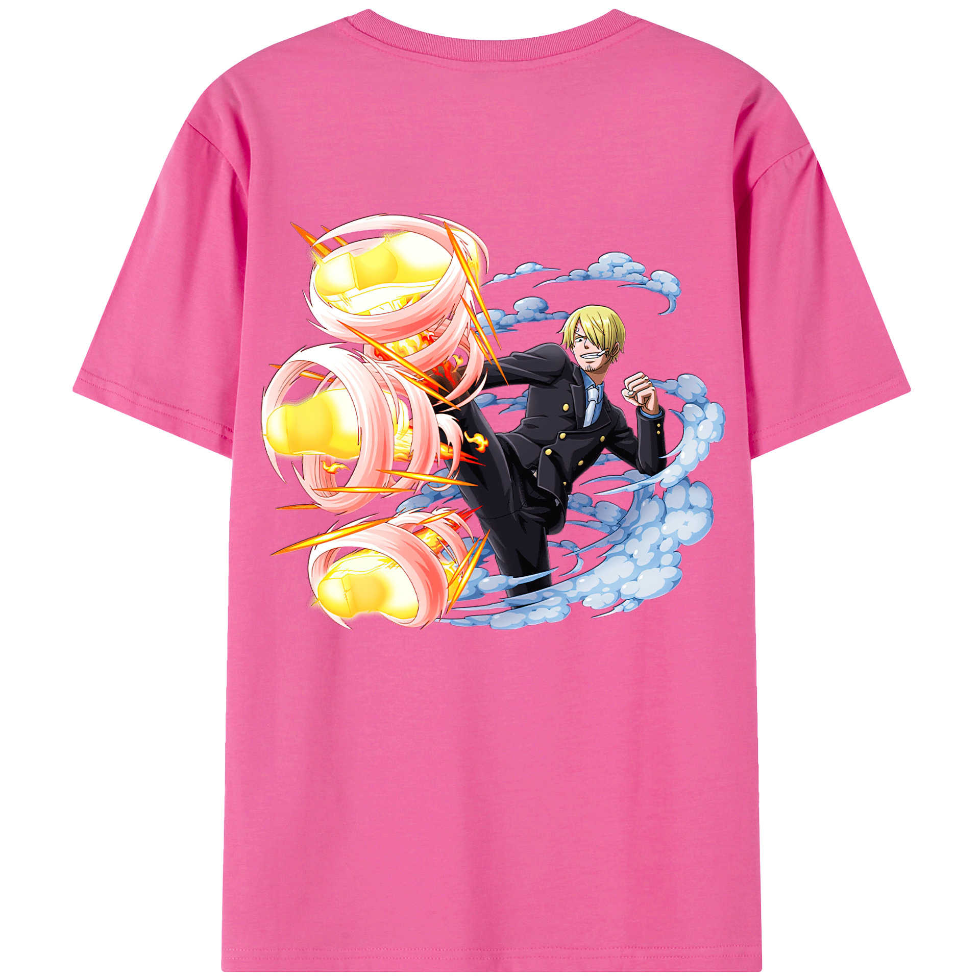 （画像用） ワンピース サンジ ONE PIECE Sanji レディース半袖Tシャツ(バックプリント)